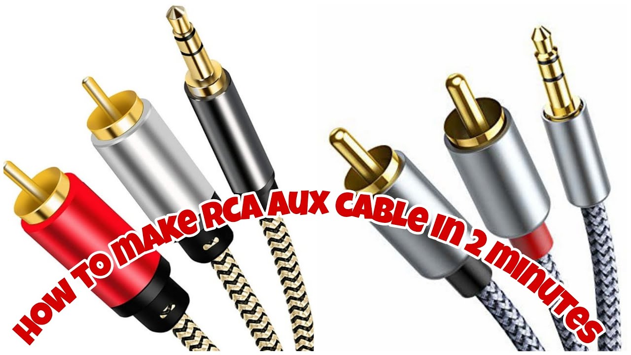 How to make AUX RCA cable in 2 minutes diy asmr electricrepair Bluetoothspeaker subwoofer
