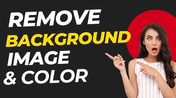 Remove Background Image in Android, iPhone and PC