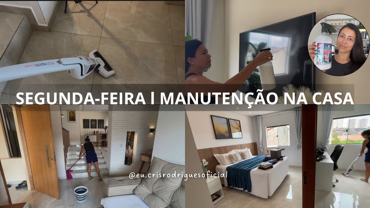 ROTINA DE SEGUNDA-FEIRA l MANUTENÇÃO DA CASA + TESTANDO PRODUTO DE LIMPEZA NOVO