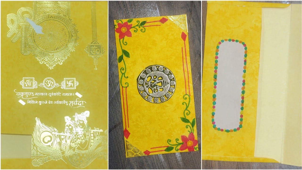 How To Make Shagun Envelope from old Wedding Card / Shadi Ka Card Craft