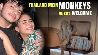 Monkeys ne kiya hamara welcome | Thailand vlog | Tanshi Vlogs