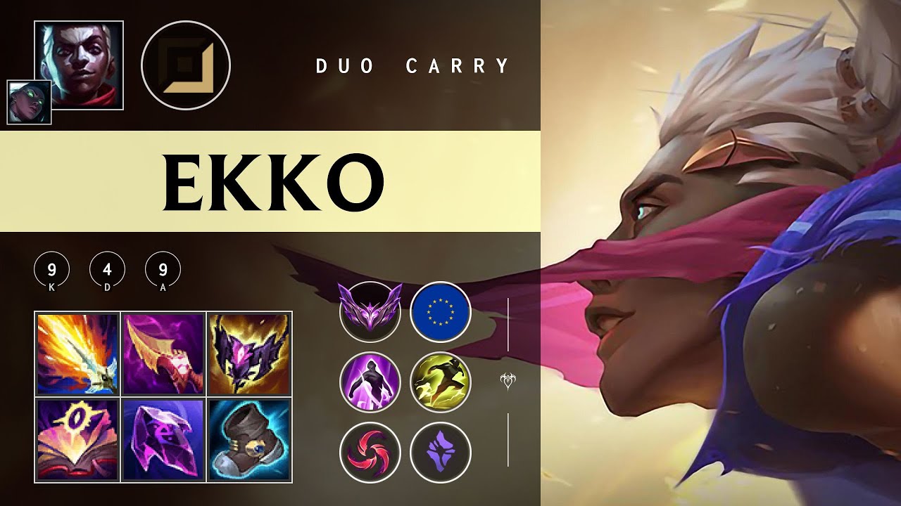 Ecksoh Rivals Ekko Carry vs Ashe - EUW Master Patch 25.23 - YouTube