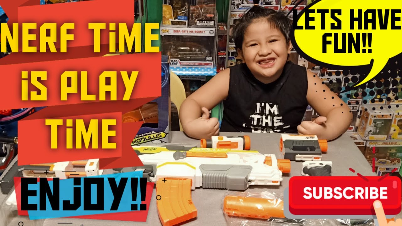 Nerf Blaster Modulus ECS10 and Accesories Playtime and Unboxing - Vid010