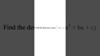 Find the derivative of the function using chain rule.#explore #maths #shortvideo #education #foryou