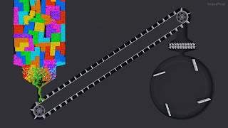 Shredding Tetris. Crusher Machine. Simulation [27] screenshot 4