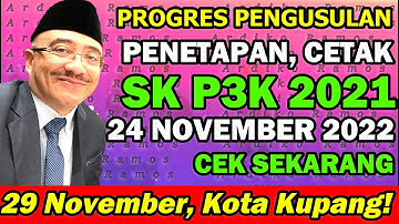 Alhamdulilah! Info Terbaru Penetapan, Cetak dan Pengusulan NIP3K 24 November 2022