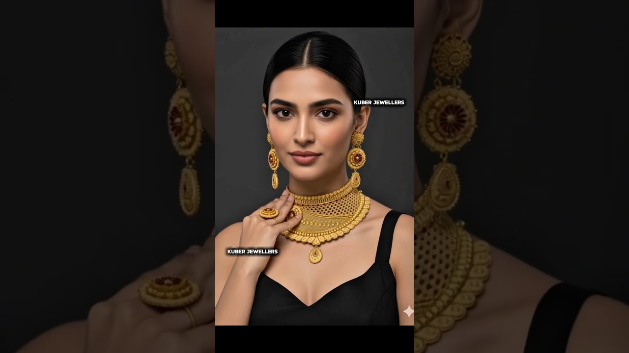 gold choker necklace design ✨ || made by - Kuber Jewellers And Sons ⚜️ || 