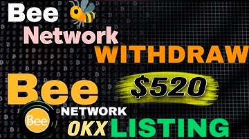 Boom💥 Bee Network Okx Listing Done & Bee Network withdraw Start 🤩 1Bee = $520 🤑🎉 #beenetwork #crypto