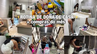 COMPRAS DO MÊS| ORGANIZEI A CASA + LIMPEI E ORGANIZEI ARMÁRIO E GELADEIRA✨