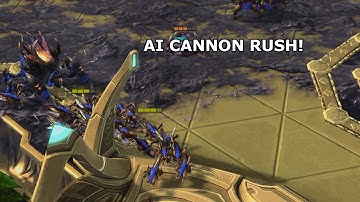 AI CANNON CHEESE - SharkBot vs EvilZoe - Starcraft 2 AI