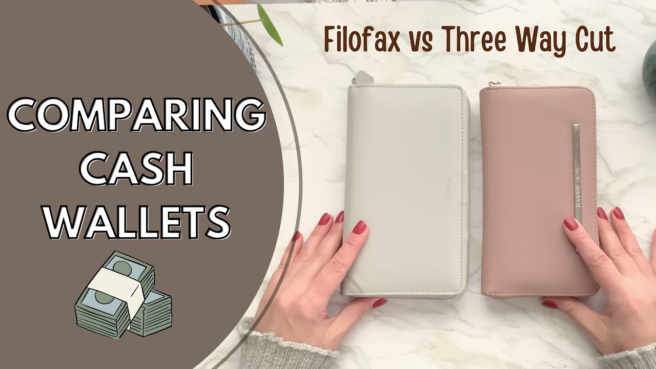 Cash Envelope Wallet Unboxing - Filofax Saffiano and Three Way Cut Comparison