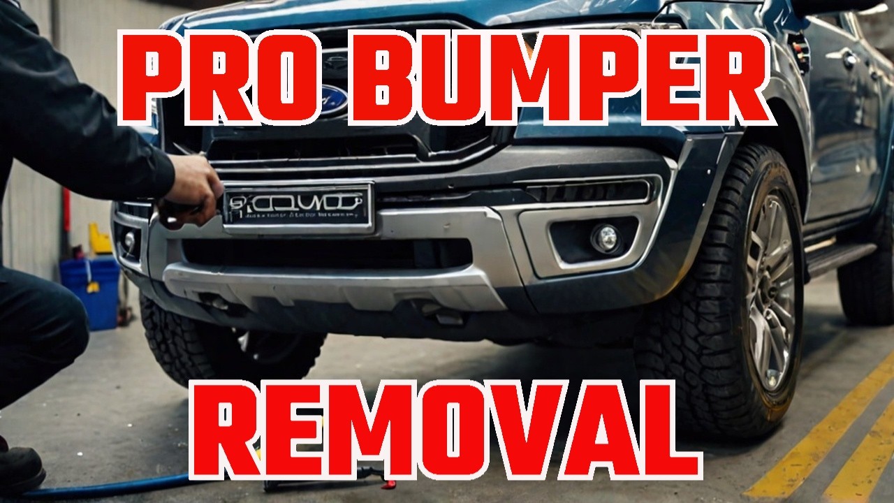 Removing a FORD RANGER front bumper like a PRO