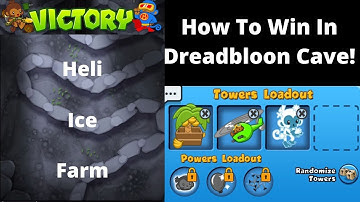 BTD Battles - How to win in Dreadbloon Cave T0!