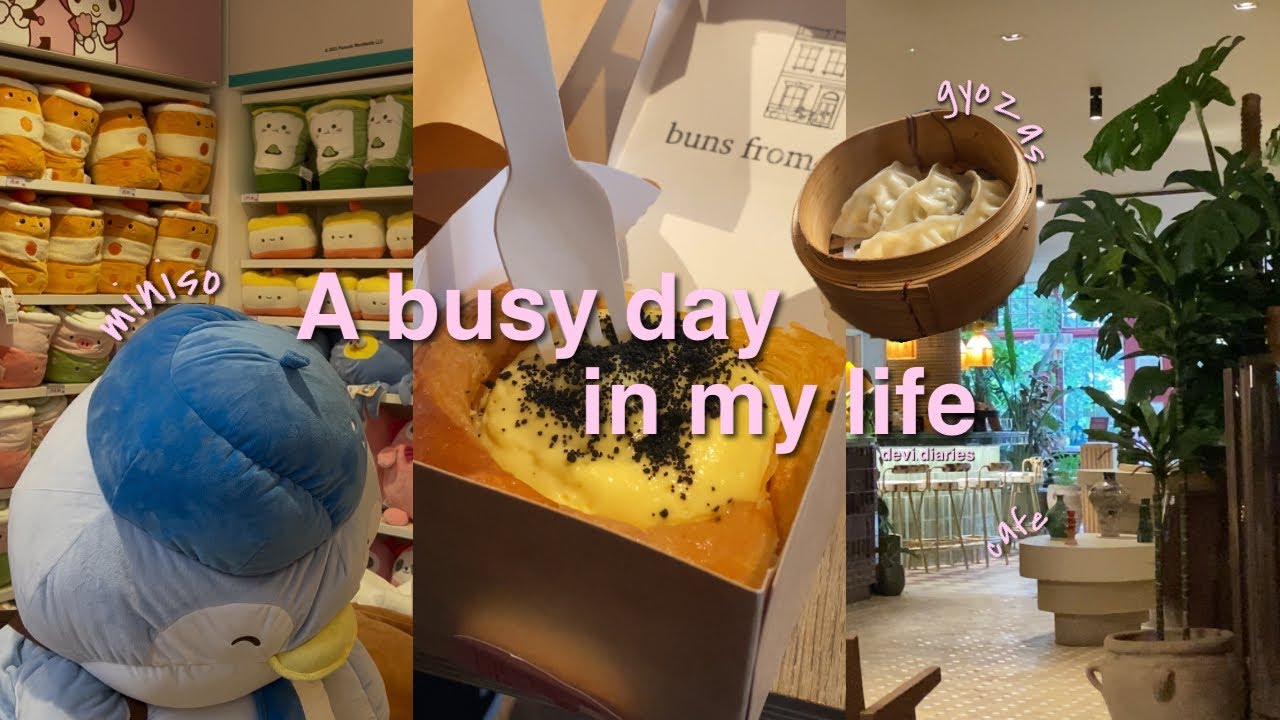 A busy day in my life 🍵 | catching up with friends | ASMR vlog | eating out | sleepover