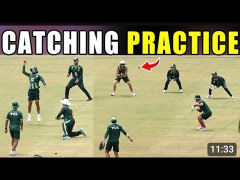 Tough Catching Practice by team Pakistan 