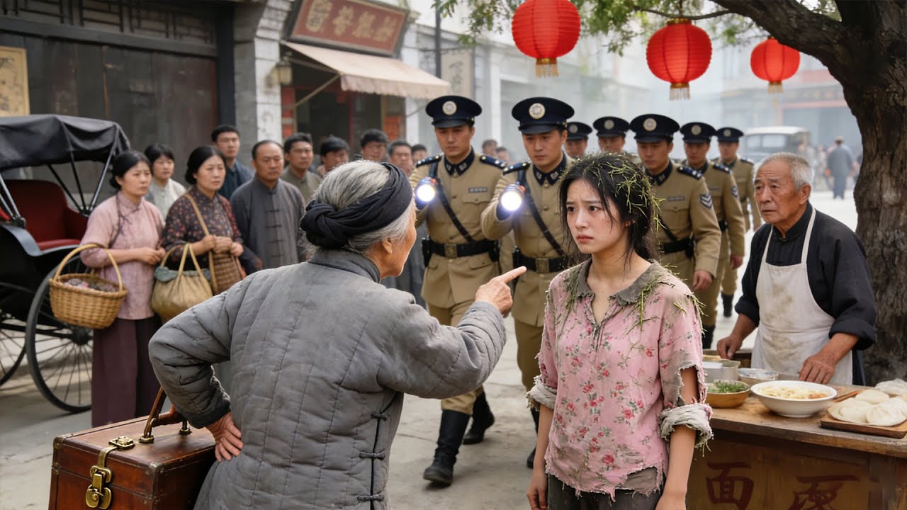 刁蠻老太偷走女孩的箱子拒不承認，哪料女孩竟有警察撐腰！