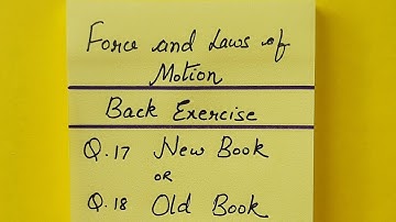 Class 9th NCERT Science Physics Force And Laws Of Motion Back Exercise Question 17