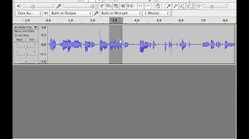 Copy and Paste in Audacity