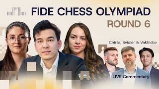 ♟ FIDE Chess Olympiad 2026 | Round 6 | Abdusattorov, Salimova, Kiolbasa & More screenshot 3