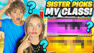 Warzone, but MY SISTER Builds MY CLASS! (BAD IDEA 😱)