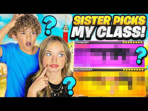 Warzone But MY SISTER Builds MY CLASS BAD IDEA