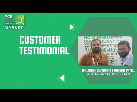 Customer Testimonial | Meet Jenish kumbhani from Whitelion system using PCBs from Pcb Power Market. - video from PCB Wala