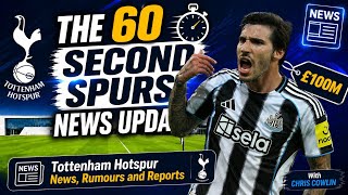 The 60 Second Spurs News Update Newcastle Want 100M For Sandro Tonali, Van Hecke Agrees Terms