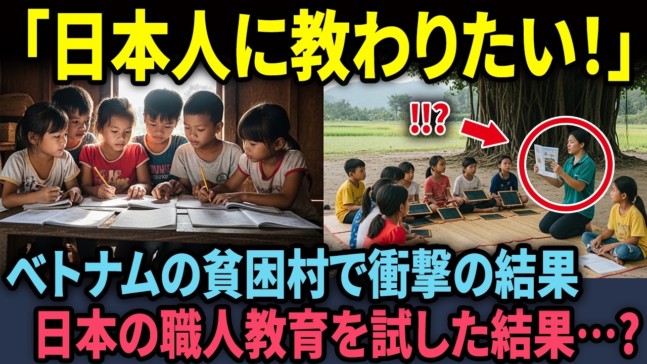 【海外の反応】「あの日本人が来てから村の若者がおかしい…」貧困村で日本の職人教育を試した結果…?