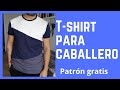 T- shirt para hombre - Patrón base y transformación - Escalado - corte y confección paso a paso.