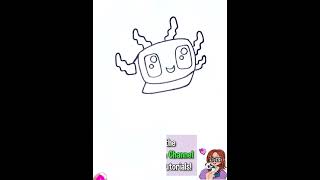 How to Draw a Minecraft Axolotl! #shorts