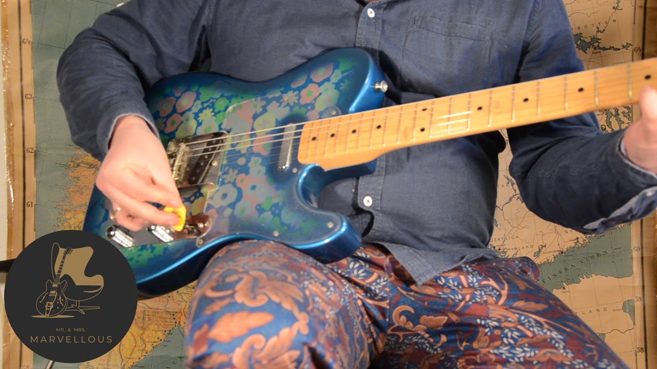 2002 Fender Japan Telecaster 69' Blue Flower - YouTube