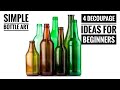 Decoupage Art | Bottle Craft |Bottle Decoration Ideas |Eggshell crafts | Botella decorada decoupage