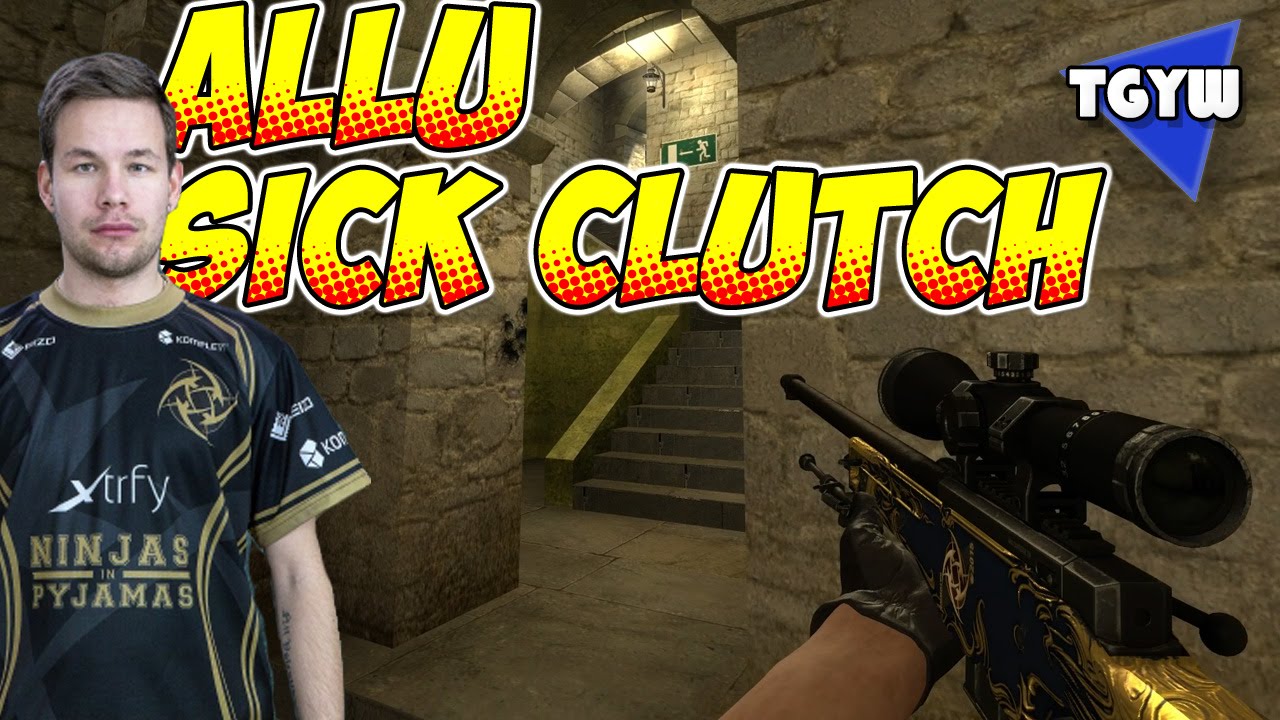 CS:GO - ALLU SICK CLUTCH vs. NaVi @ Dreamhack Open Summer - YouTube