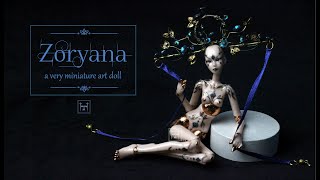 "Zoryana" - miniature art doll by Tempest Doll | art process | BJD