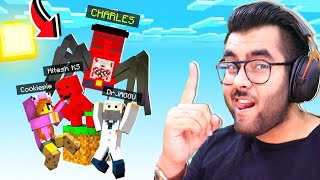 Choo Choo Charles in ONE BLOCK!!! | Minecraft Part 3 FUNNY 😂 | Hitesh KS