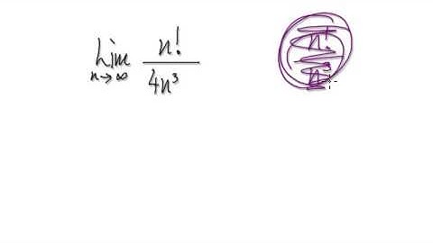 Video 2541 - Sequences Limit - Factorial n!/4n^3 - Practice
