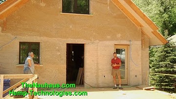 Hemp walls in Nauhaus prototype, Asheville, NC