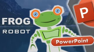 Drawing Frog Robot Toon Character using PowerPoint #powerpointtutorial #powerpoint #digitalart