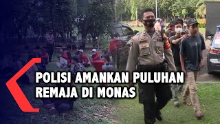 Polisi Amankan Puluhan Remaja di Monas, Hendak Demo Omnibus Law