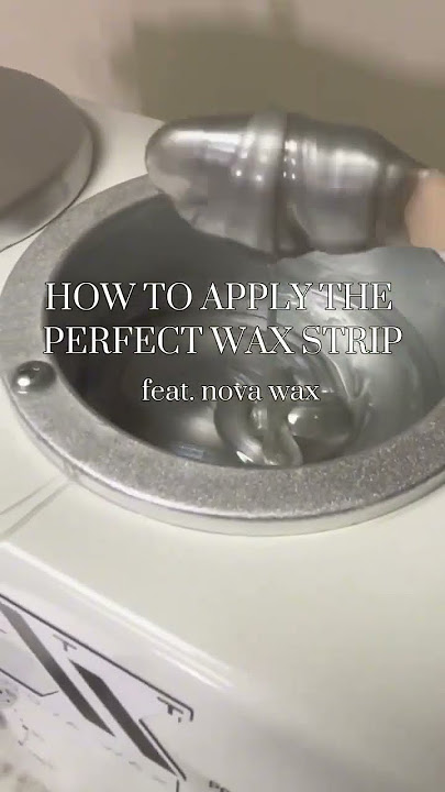 How to make the perfect wax strip #NovaProPartner #NovaWax #howtowax #waxing #legwax #waxingtips