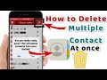 How to delete multiple contacts at once on iPhone | Delete Contacts on iPhone