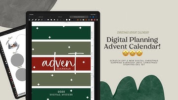 Digital Planning Christmas Advent Calendar 2025 🥳 YaY! Excited to have this again this year! So FUN!