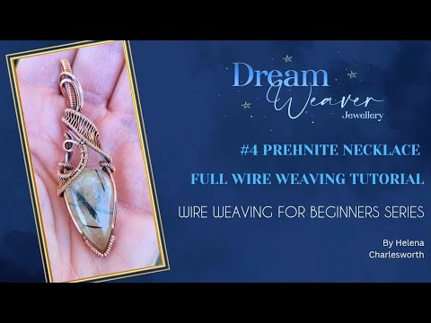 #4 Wire weaving beginners tutorial ~ Full necklace tutorial ~ beginners ...