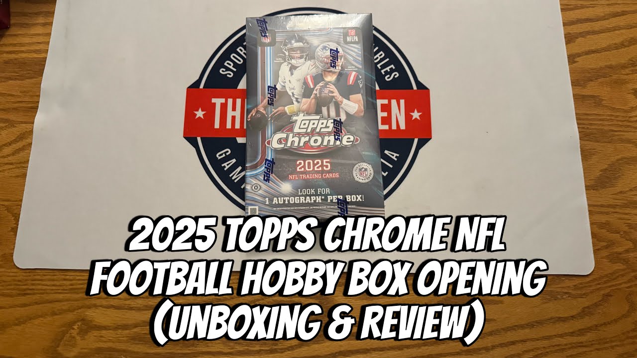 2025 Topps Chrome NFL Football Hobby Box Opening (Unboxing 