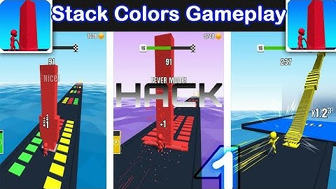 Stack Color Hack Unlimited Coins gameplay Walkthrough part 1
