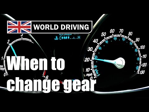 When to change gear in a manual/stick shift car. Changing gears tips. Learning to drive.