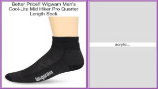 Wigwam Mens Cool-Lite Mid Hiker Pro Quarter Length Sock Review