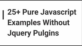 Advance javascript examples for Web Designs