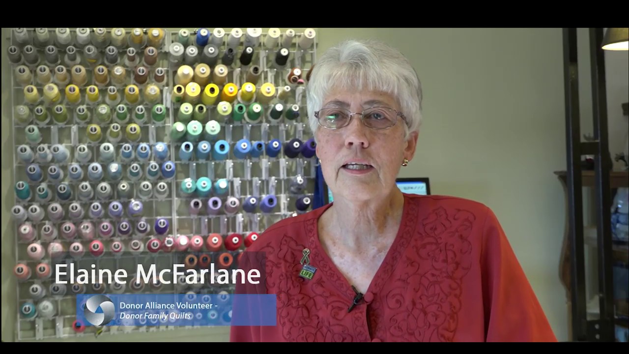 Sewing Threads of Hope, Comfort & Love Donate Life Volunteers YouTube