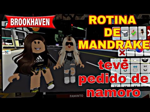 SENDO MANDRAKE POR UM DIA NO BROOKHAVEN - ROBLOX 